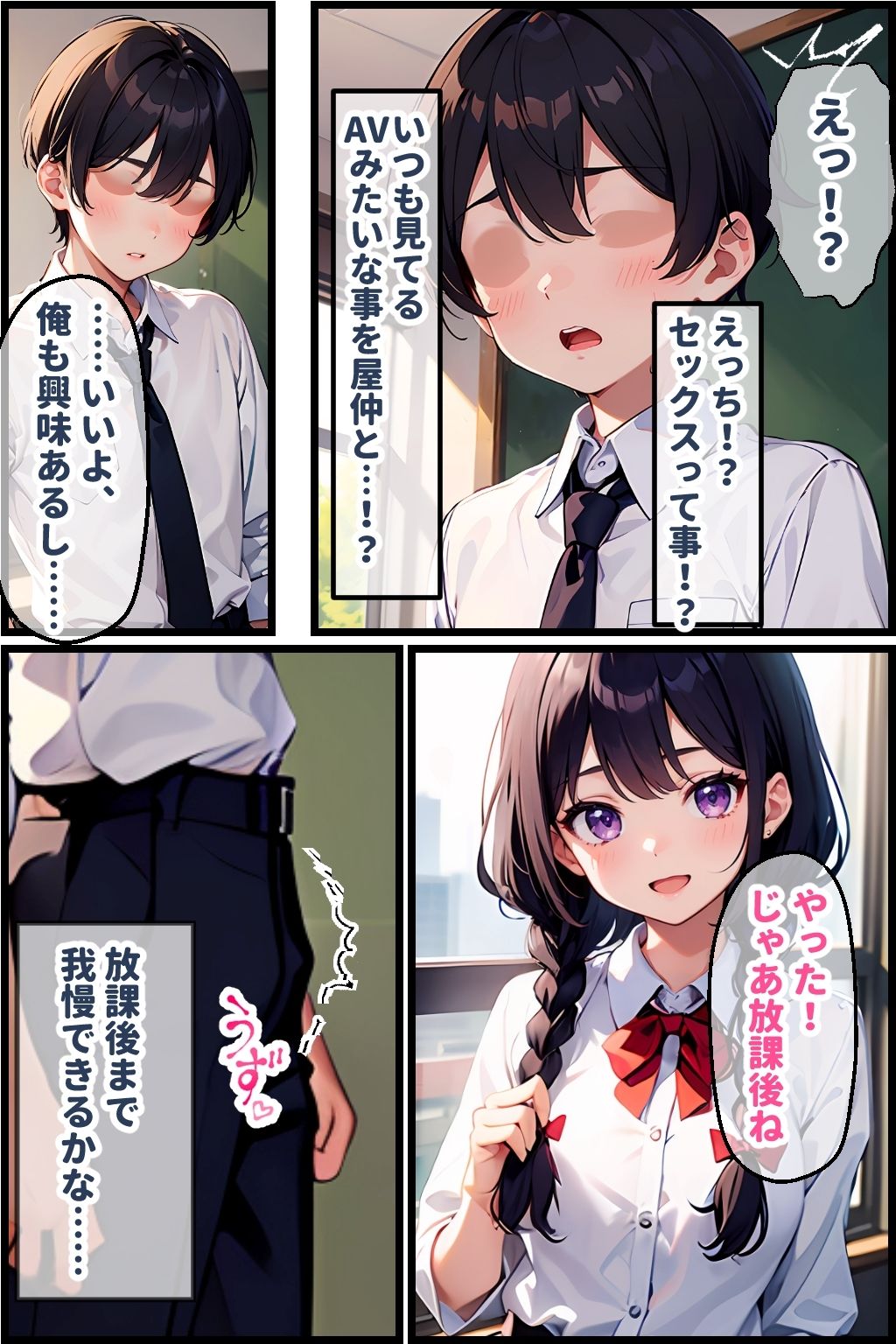 サンプル画像3:地味娘がメガネを外すと…(官能マンガ2D（地味娘）) [d_444155]