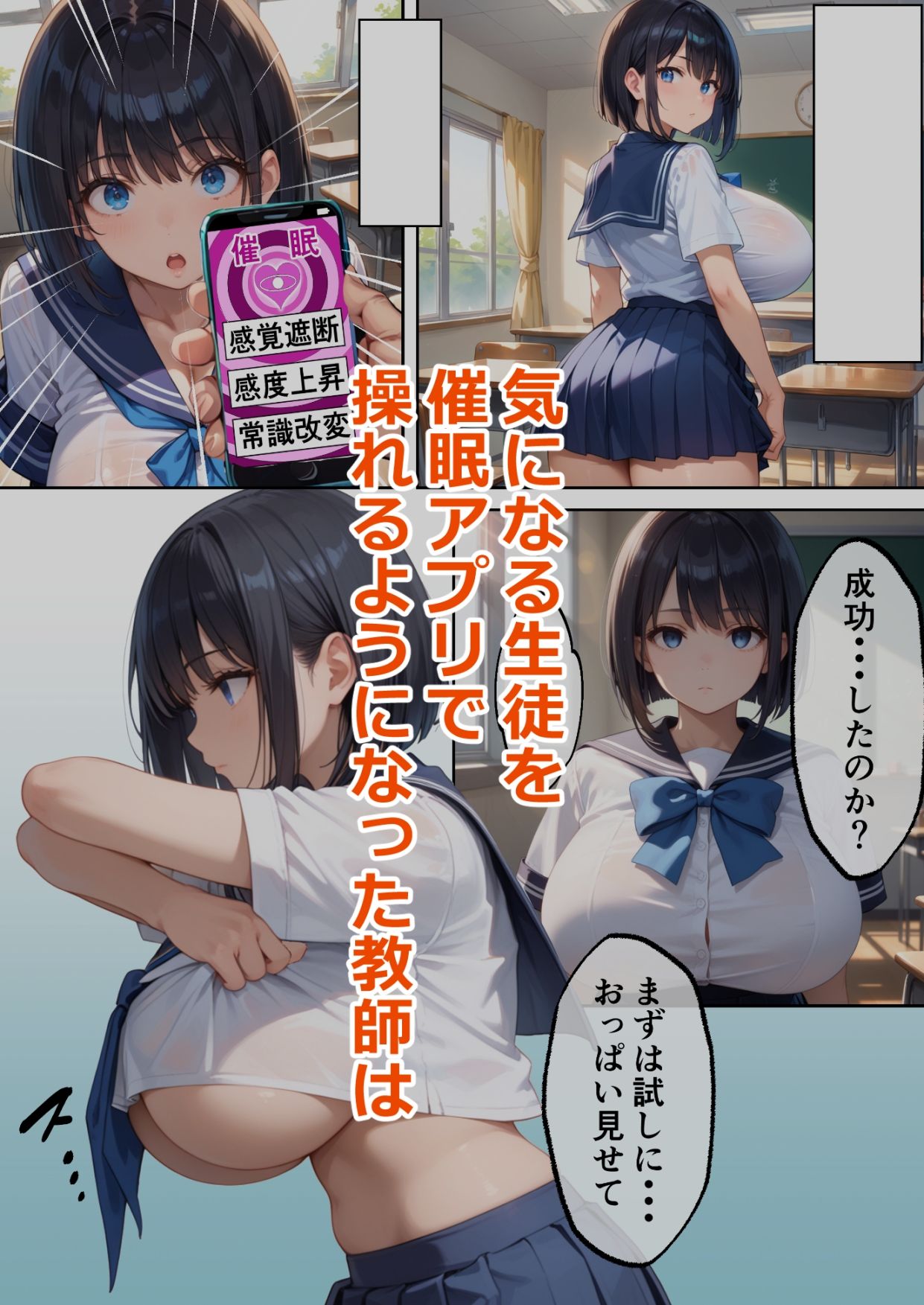 サンプル画像1:俺の催●アカデミア(AI性活) [d_444378]