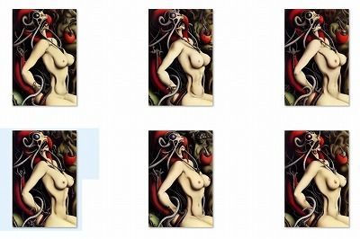 サンプル画像1:パラパラ漫画大量500枚！推定Gカップ巨乳娘が、獣マスク・ヘッドギアを装着され、モンスター椅子に縛りつけられて、オーガズム絶叫している地獄絵図。(MUTANTITS) [d_444493]