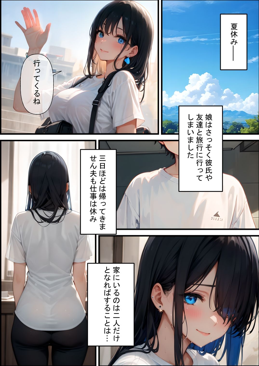 サンプル画像1:母の夏休み(ヘコヘコ) [d_445348]