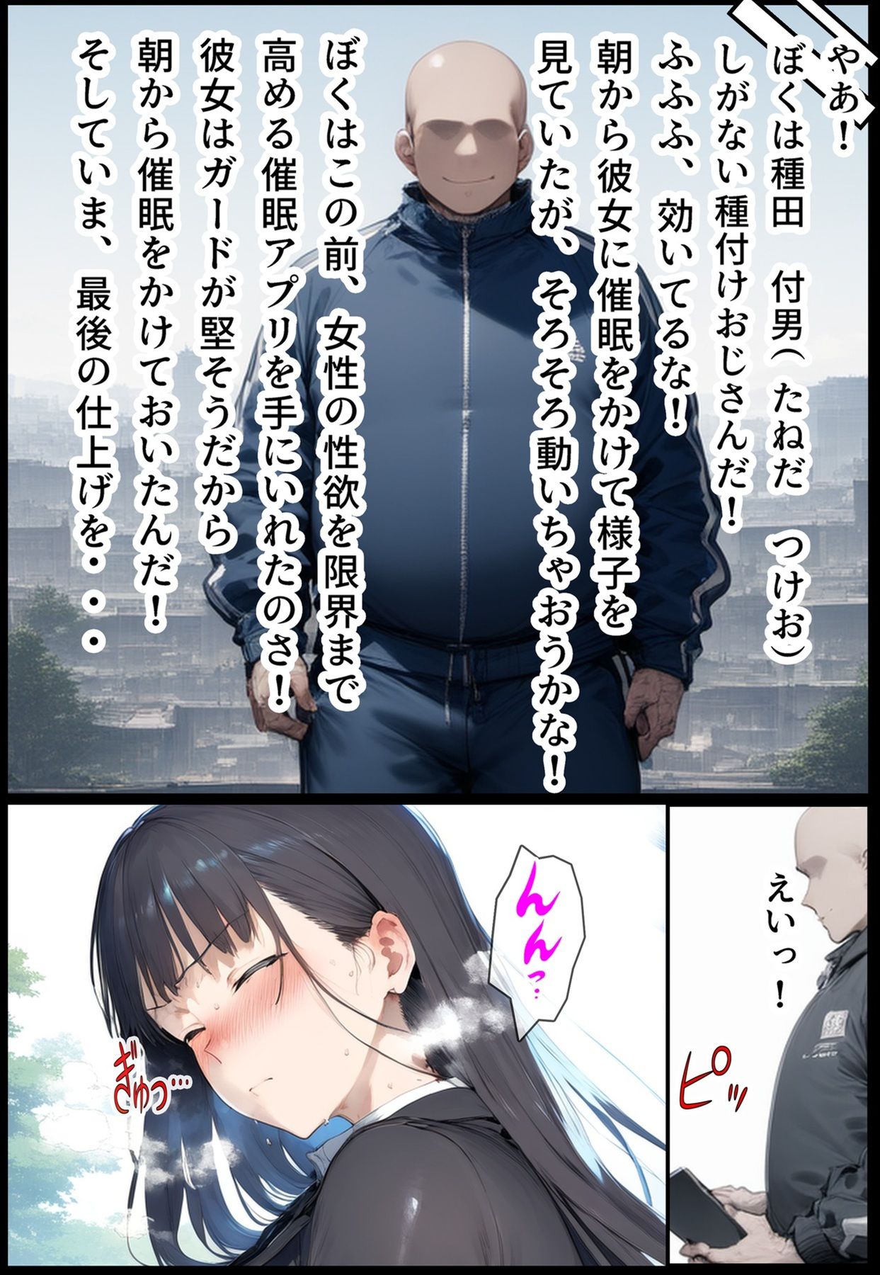 サンプル画像2:催淫種付けおじさん家元に性欲を限界まで高める催淫アプリを使ってみたら、簡単にヤれた件(フレークマン) [d_446099]