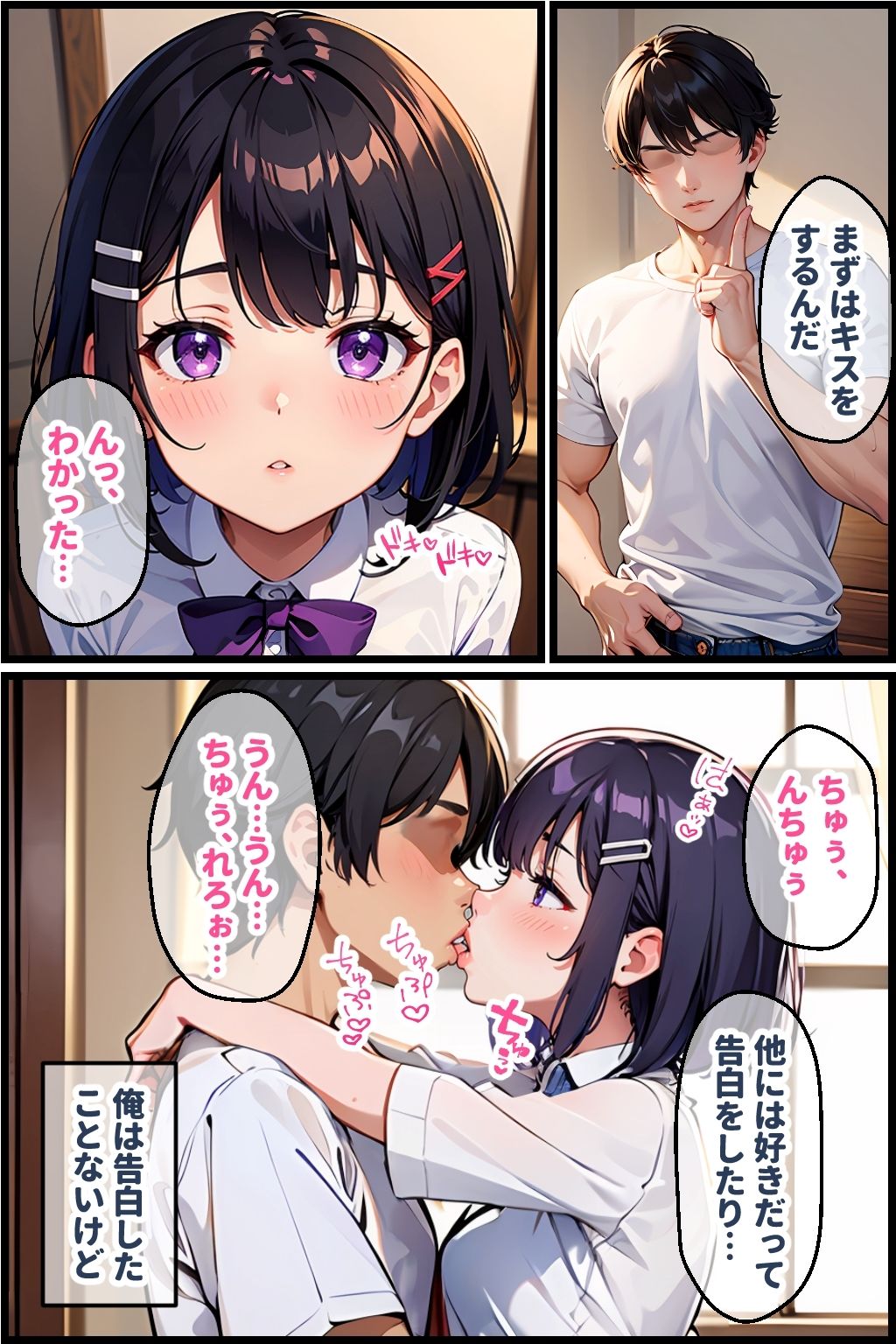 サンプル画像2:お兄ちゃん、色々教えて？ーはじめてのお付き合い編ー(官能マンガ2D（妹）) [d_446225]