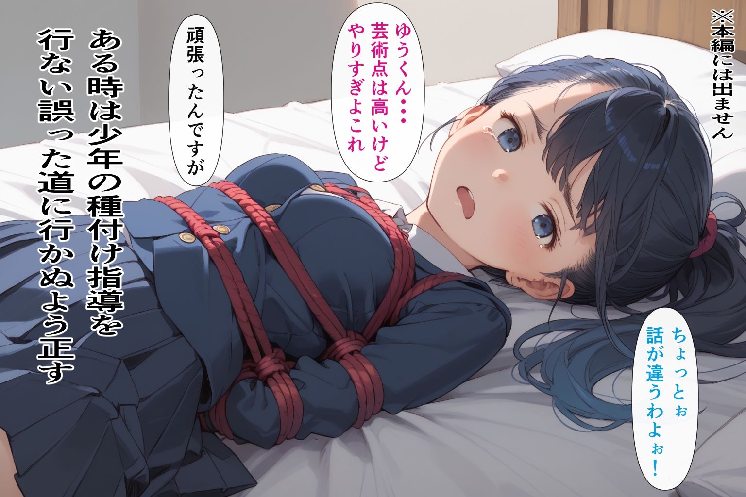 サンプル画像3:隣のお姉さんは種付け少年を導きたい(AIシコリえっち) [d_446585]