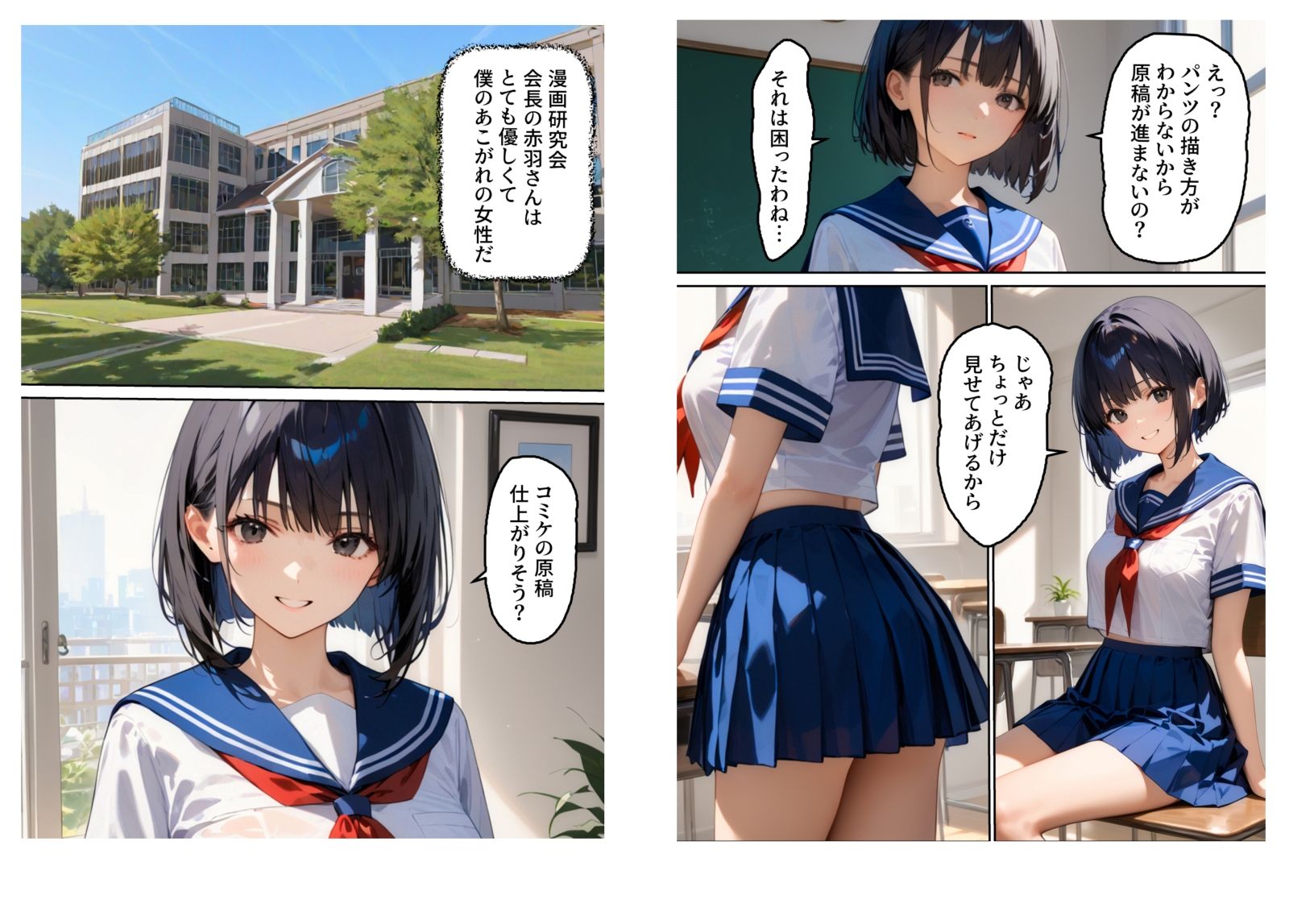 サンプル画像2:悲報、漫研会長みんなにアレされちゃう(イエスマーム) [d_447060]