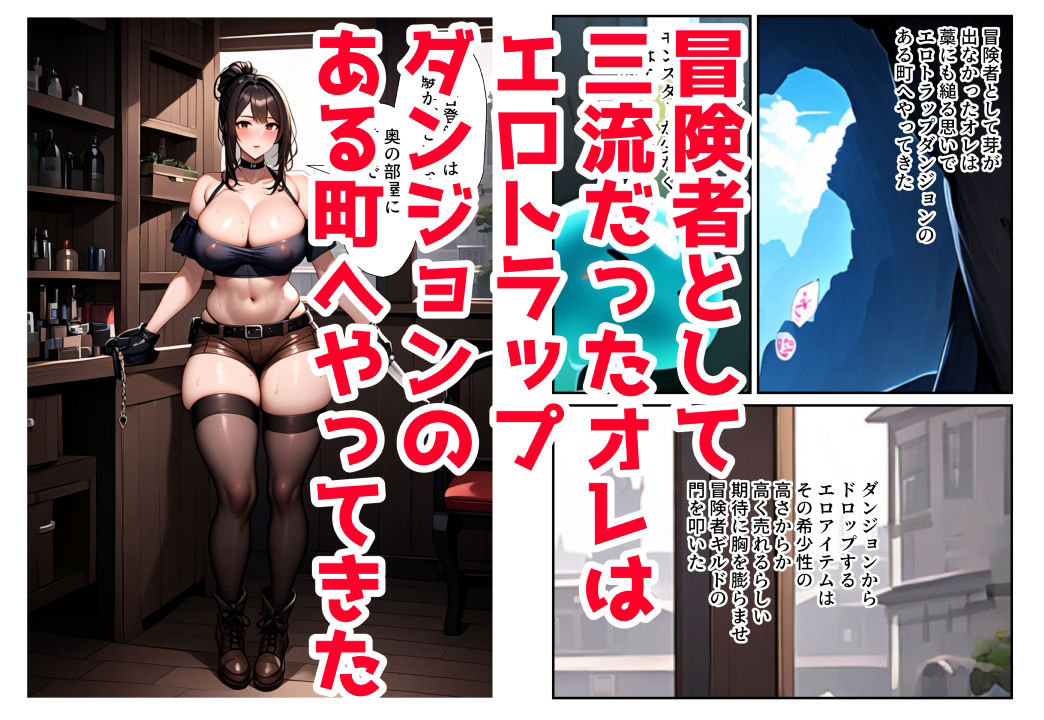 サンプル画像1:エロトラップダンジョンのある町でエッチな冒険者生活！？(ドチャシコテクノロジー) [d_447188]