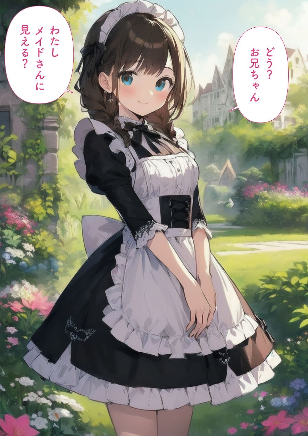 サンプル画像1:妹みたいな幼馴染がアナタのメイドになりました(あーむスタジオ) [d_447287]