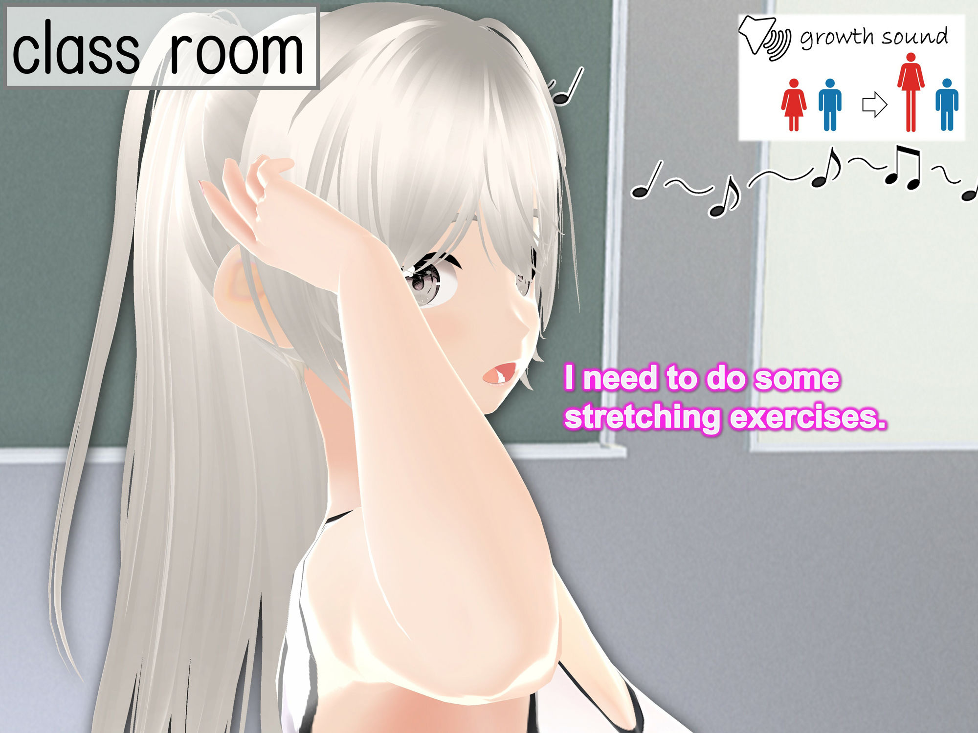 サンプル画像6:Outgrowing only girls， Overtake boys， Growth sound. Stretching exercises Arc(女子成長クラブ) [d_447595]