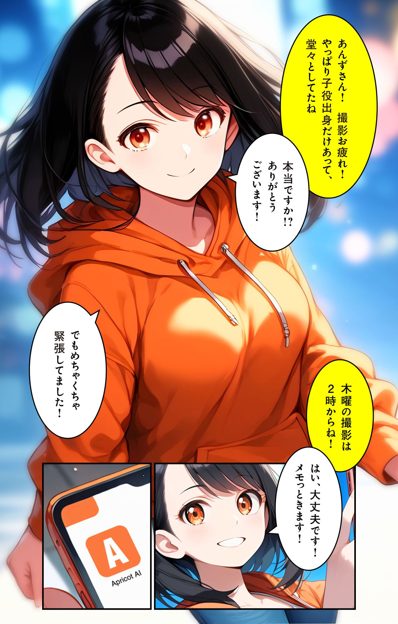 サンプル画像1:Eyes On Me(apricotAI) [d_447715]