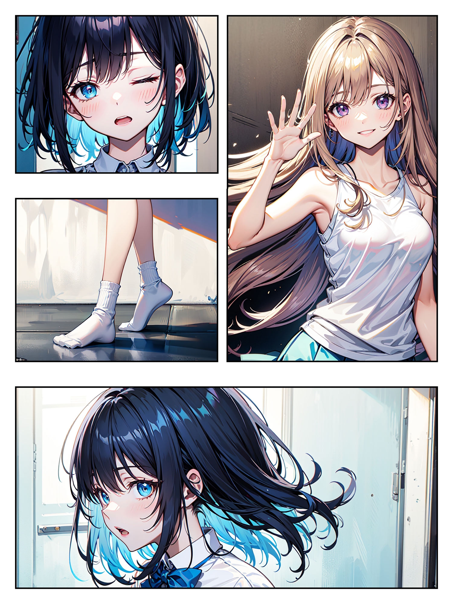 サンプル画像1:制服女子のヒメゴト(花を愛でる人) [d_449636]