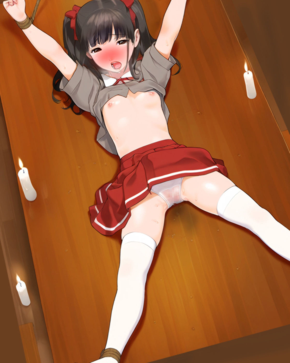 サンプル画像2:『母親が宗教にはまり、儀式と称し子宮開発と寸止め焦らし責めで強●発情させられ、一生、自慰と絶頂を禁止され狂わされていく女子〇〇〇』前後編セット！ 秋の特別セール(淫乱テディベア) [d_449837]