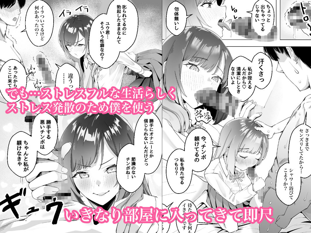 サンプル画像2:幼馴染のギャルが僕を性欲処理に使っている件(枕木ざぶとん) [d_450121]