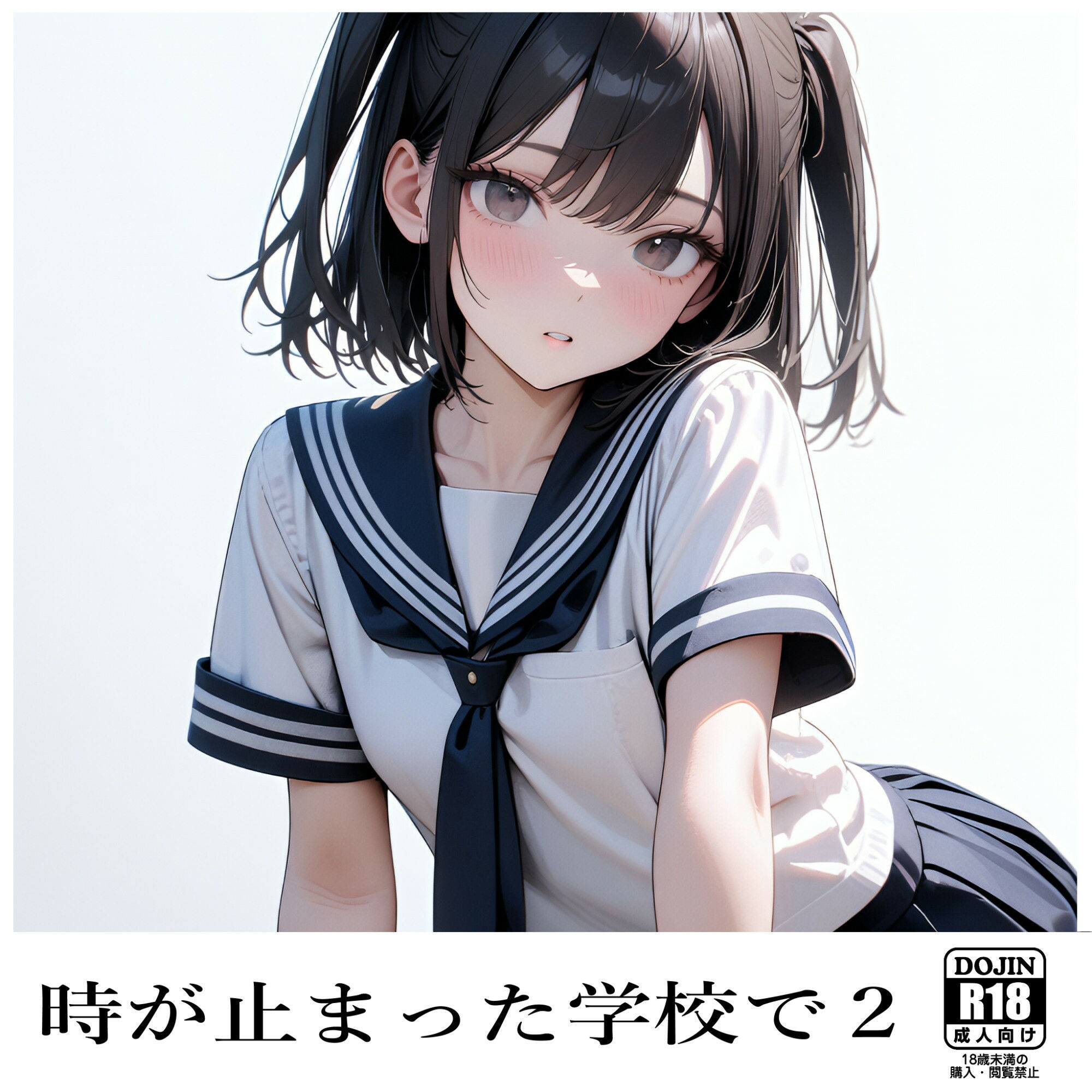 サンプル画像2:時が止まった学校で2(電脳戯画) [d_450358]