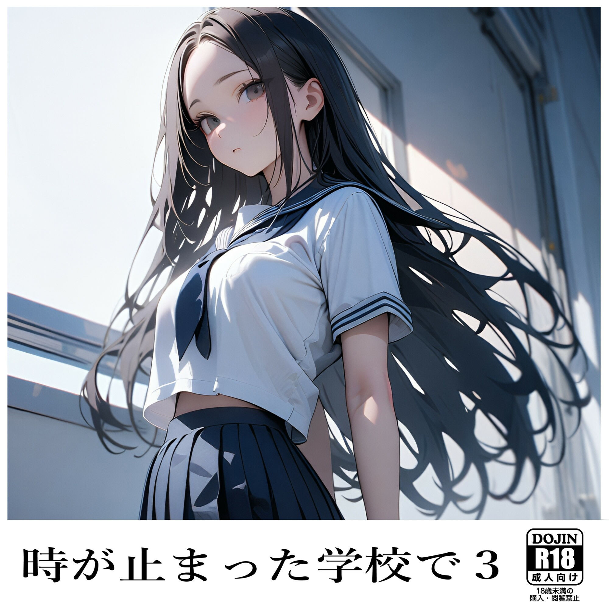 サンプル画像2:時が止まった学校で3(電脳戯画) [d_451066]