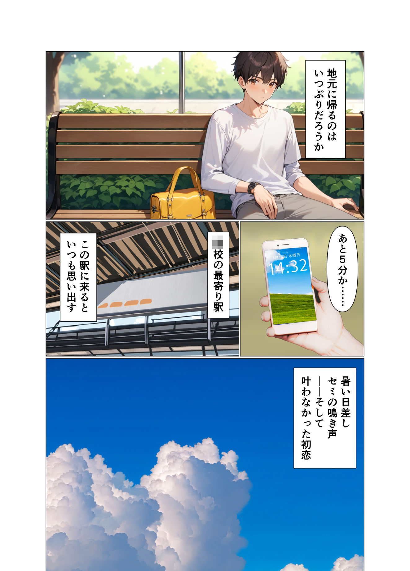 サンプル画像2:ナツノキオク -初恋で初体験の相手と再会SEX-(のだんち) [d_451583]