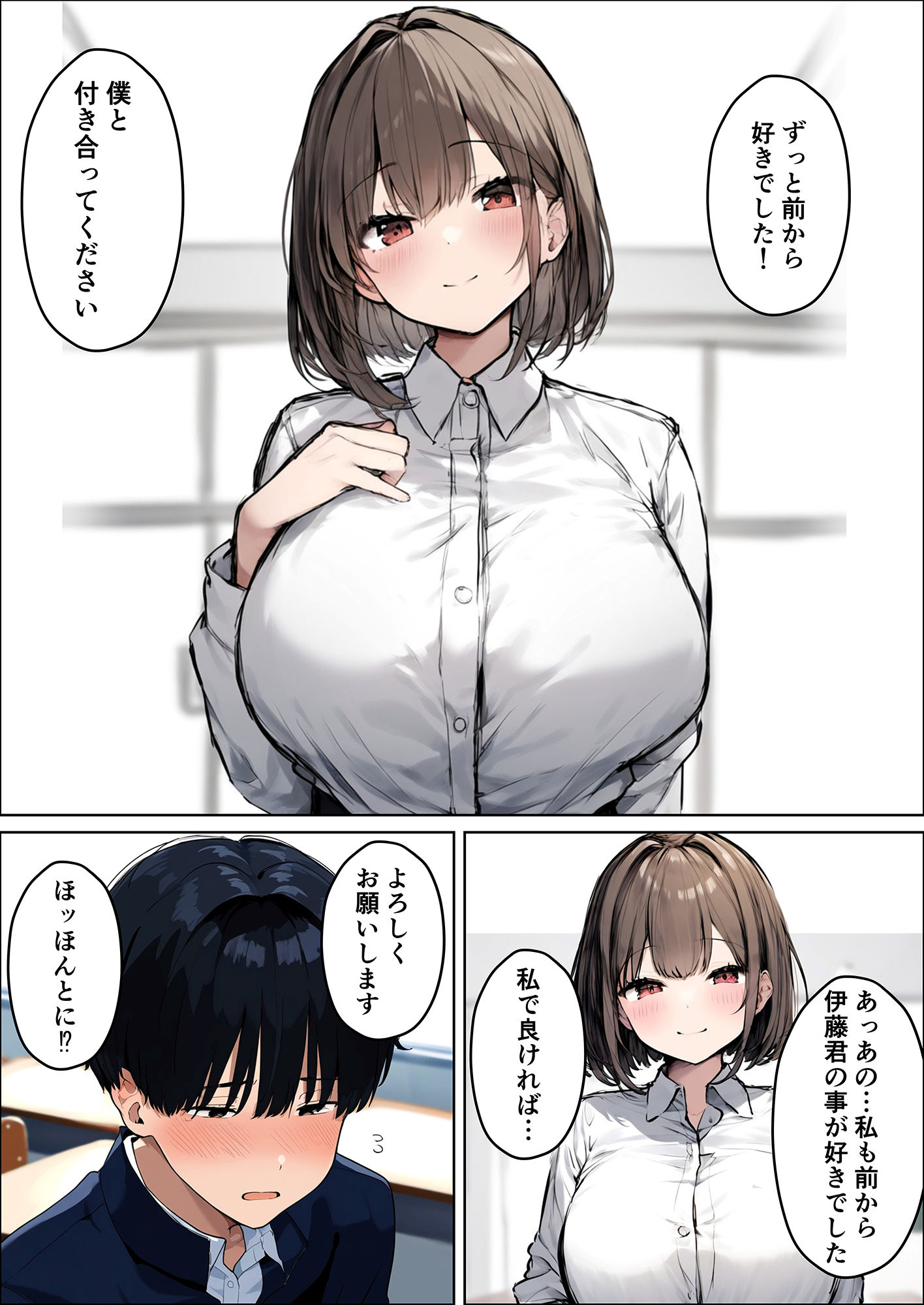 サンプル画像1:不良先輩に寝取られた巨乳彼女(たこやきばんざい) [d_451625]