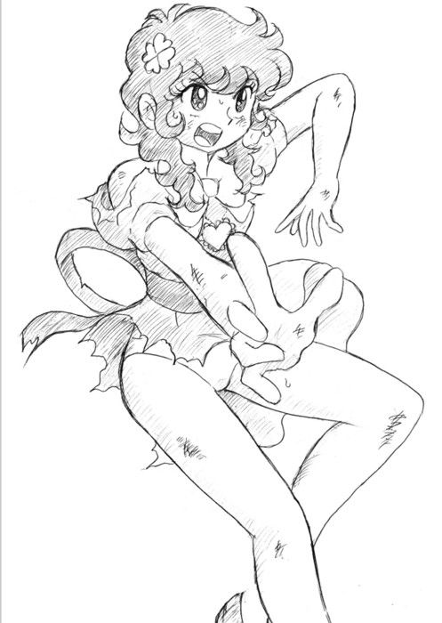 サンプル画像3:少女向け＆キッズ向けアニメの懐かしヒロインを描いてみた with ダメージ Ver.(丁字屋残党) [d_452304]