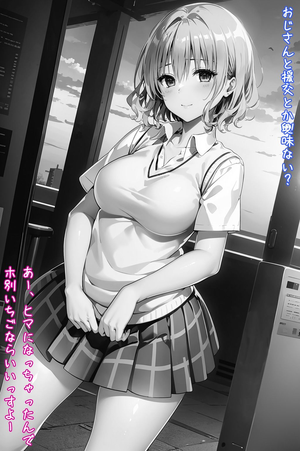 サンプル画像2:籾岡の援交日記〜軽い気持ちでホテルに行くもおじさんチンポで快楽堕ち！！〜(アトリエわたあめ) [d_453710]