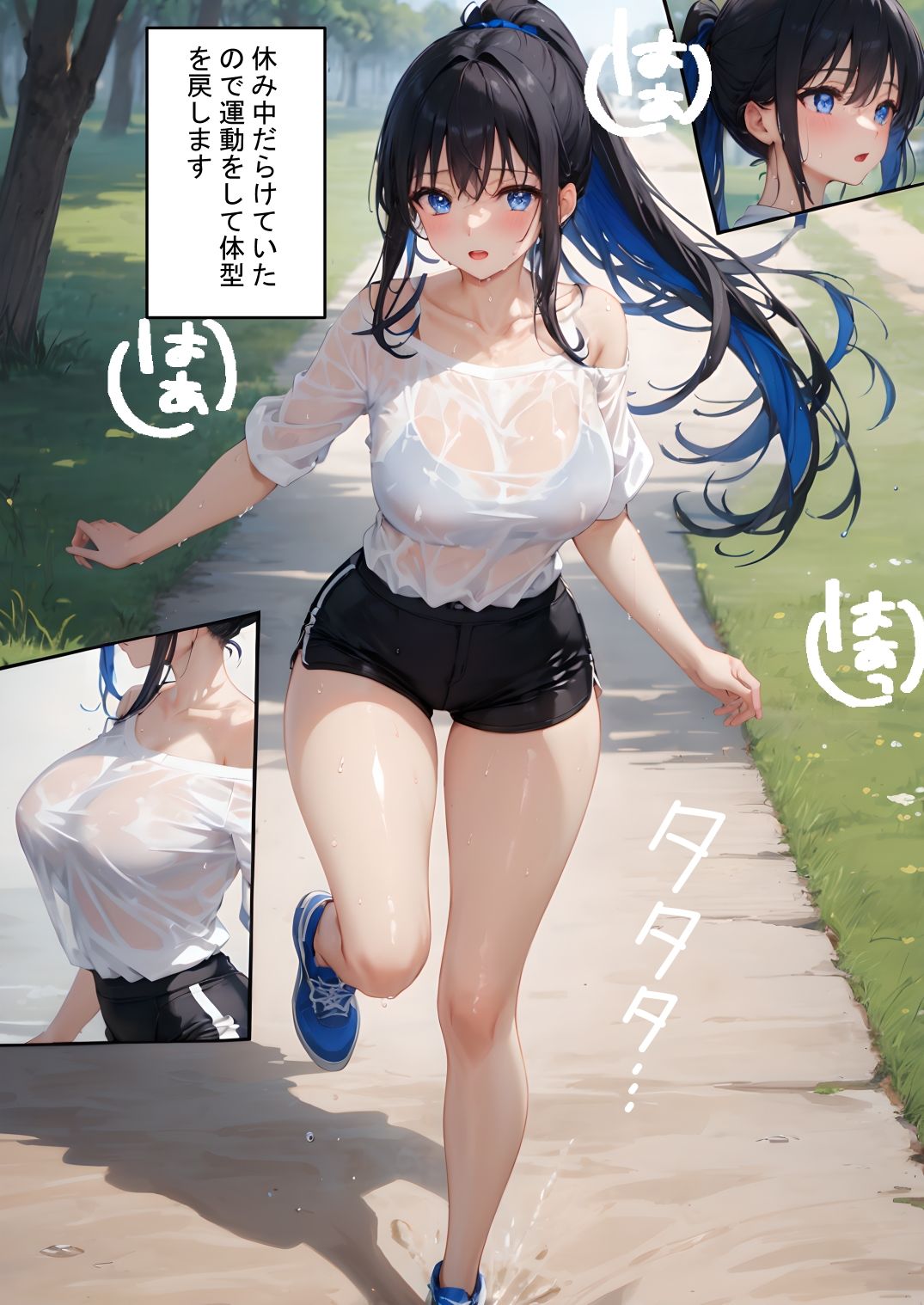 サンプル画像1:二人だけの裸の撮影会(ヘコヘコ) [d_453852]