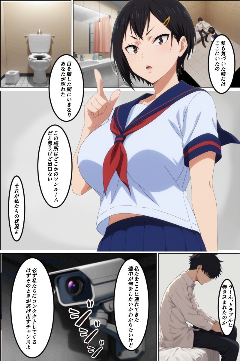 サンプル画像1:密室ルームに送り込まれた男女に指令(監獄船) [d_454055]