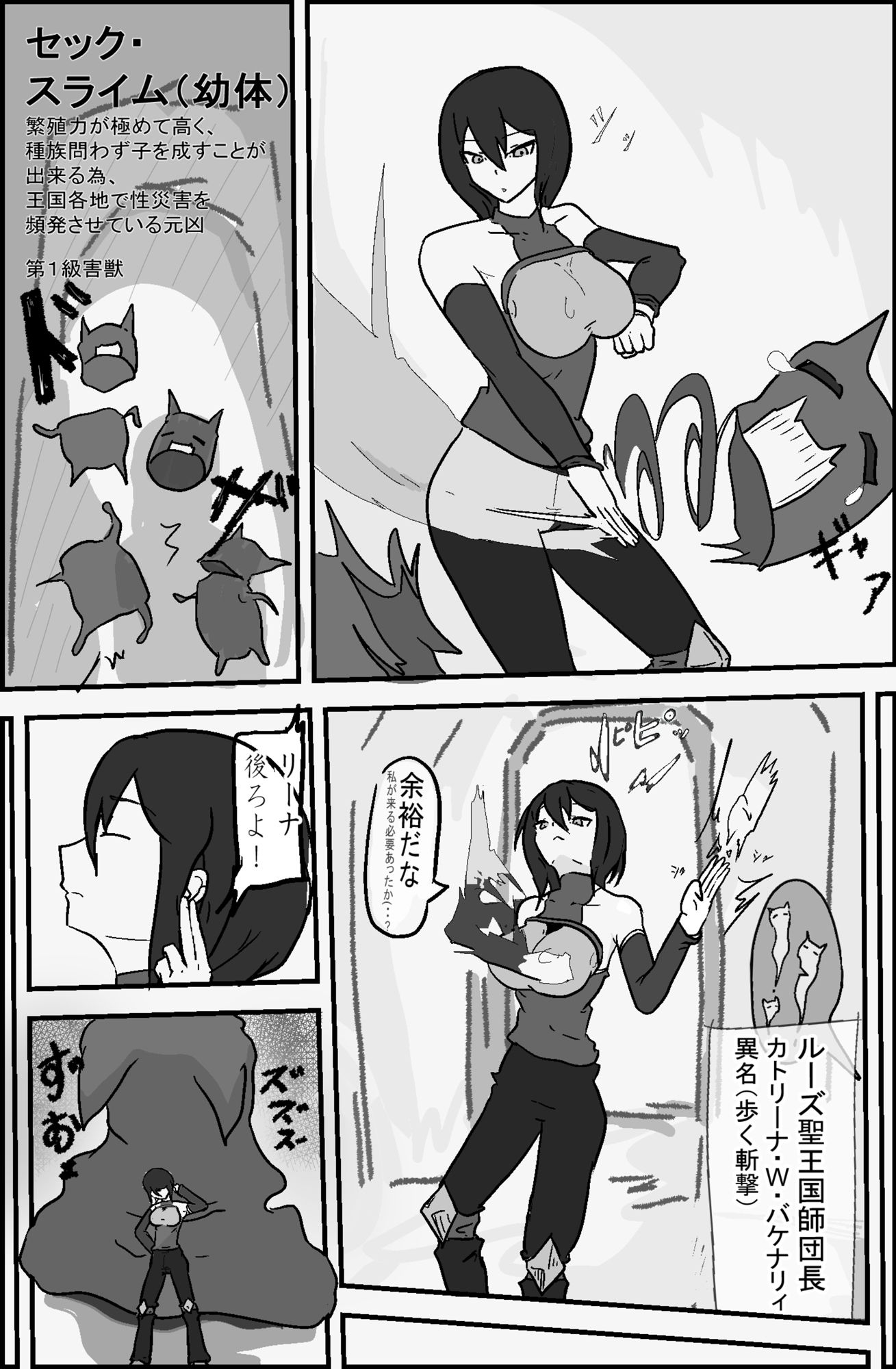 サンプル画像1:斬撃の団長 1(悪目) [d_456312]