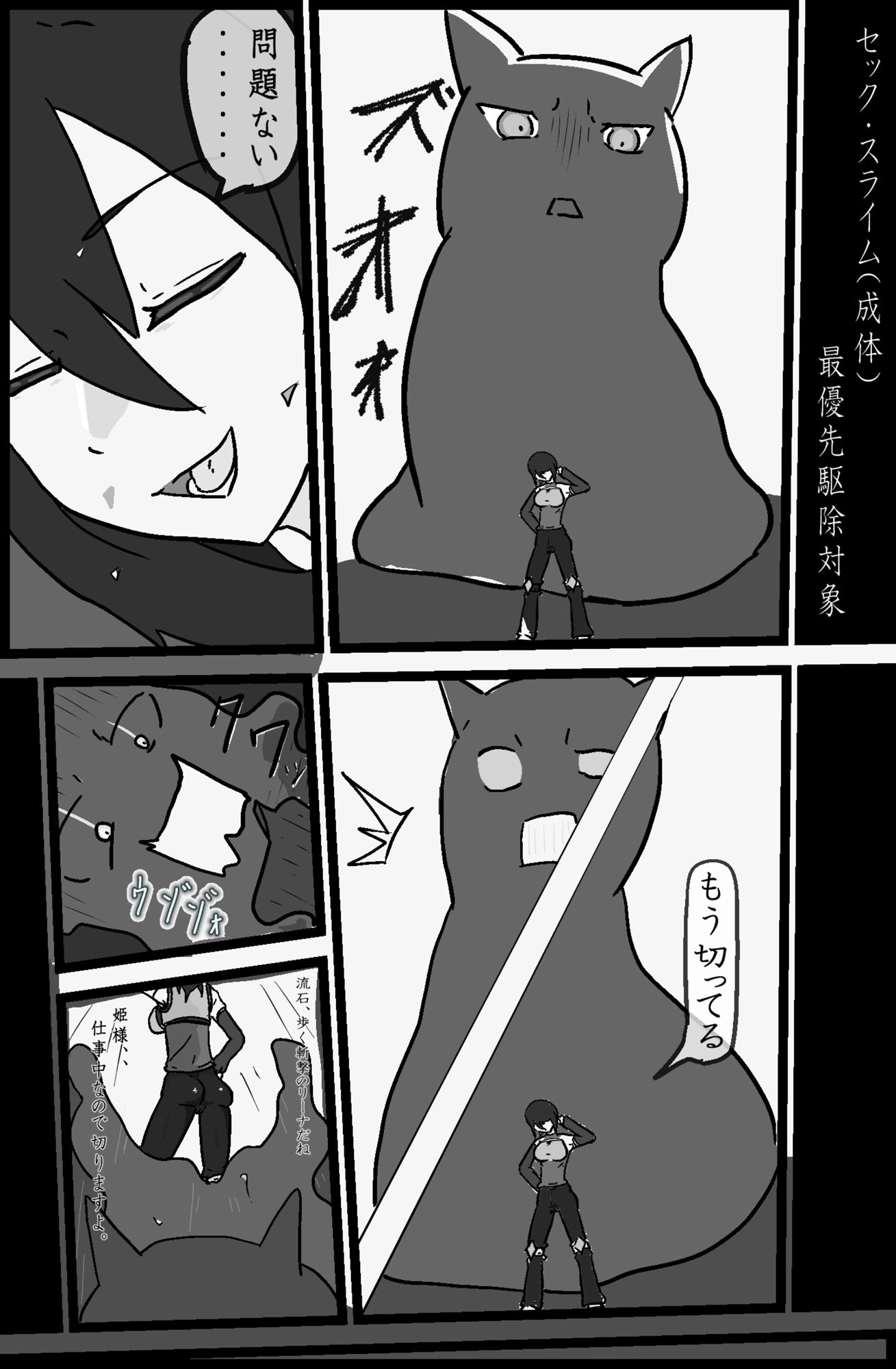 サンプル画像2:斬撃の団長 1(悪目) [d_456312]