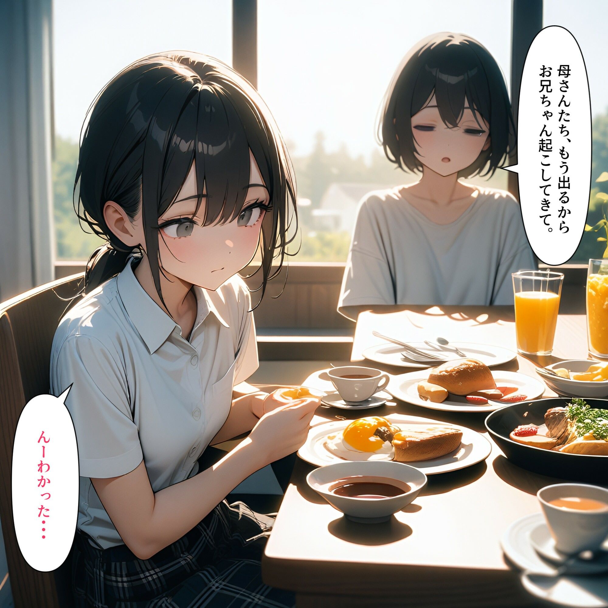 サンプル画像2:毎朝、ベッドまで起こしにきてくれる妹(電脳戯画) [d_456441]