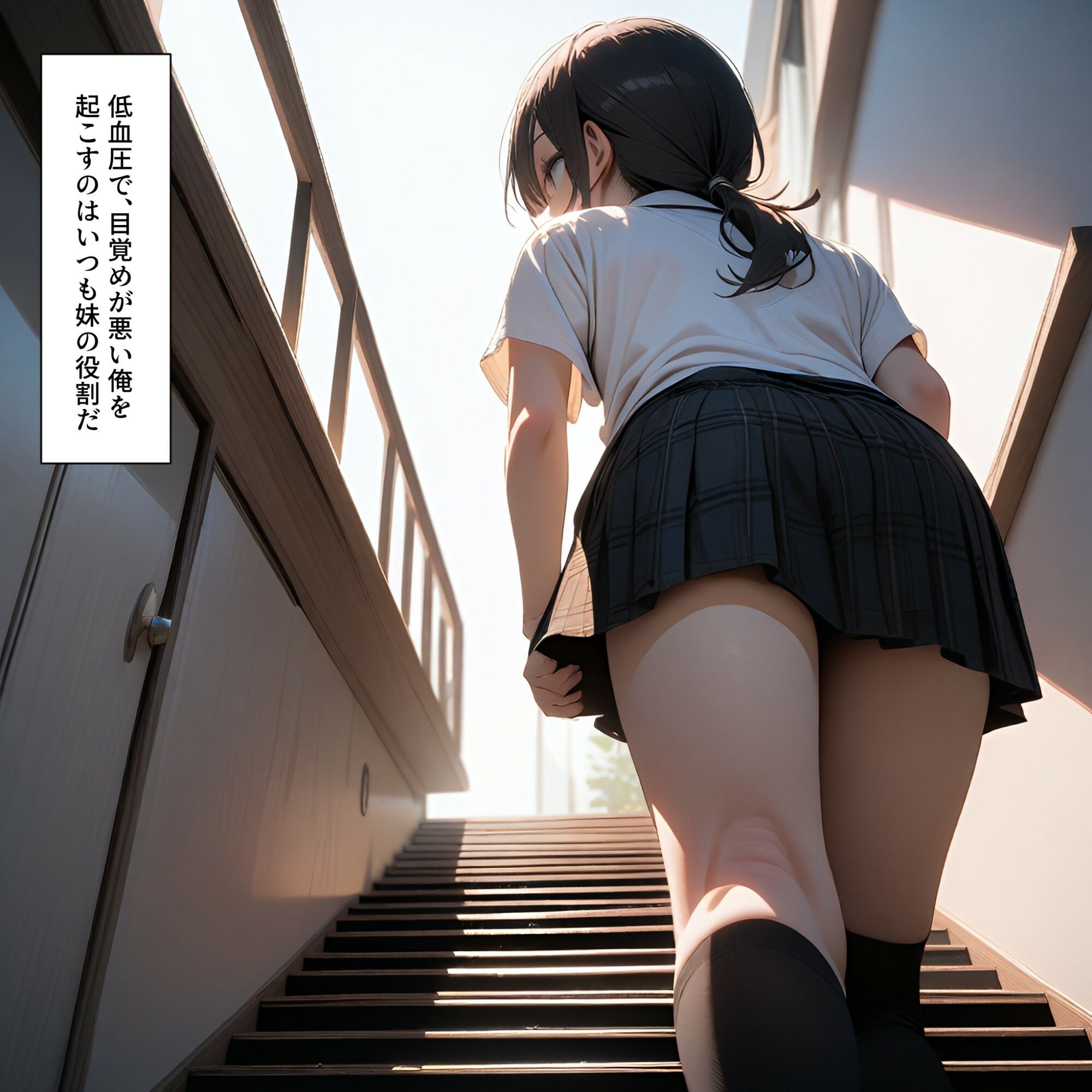 サンプル画像3:毎朝、ベッドまで起こしにきてくれる妹(電脳戯画) [d_456441]