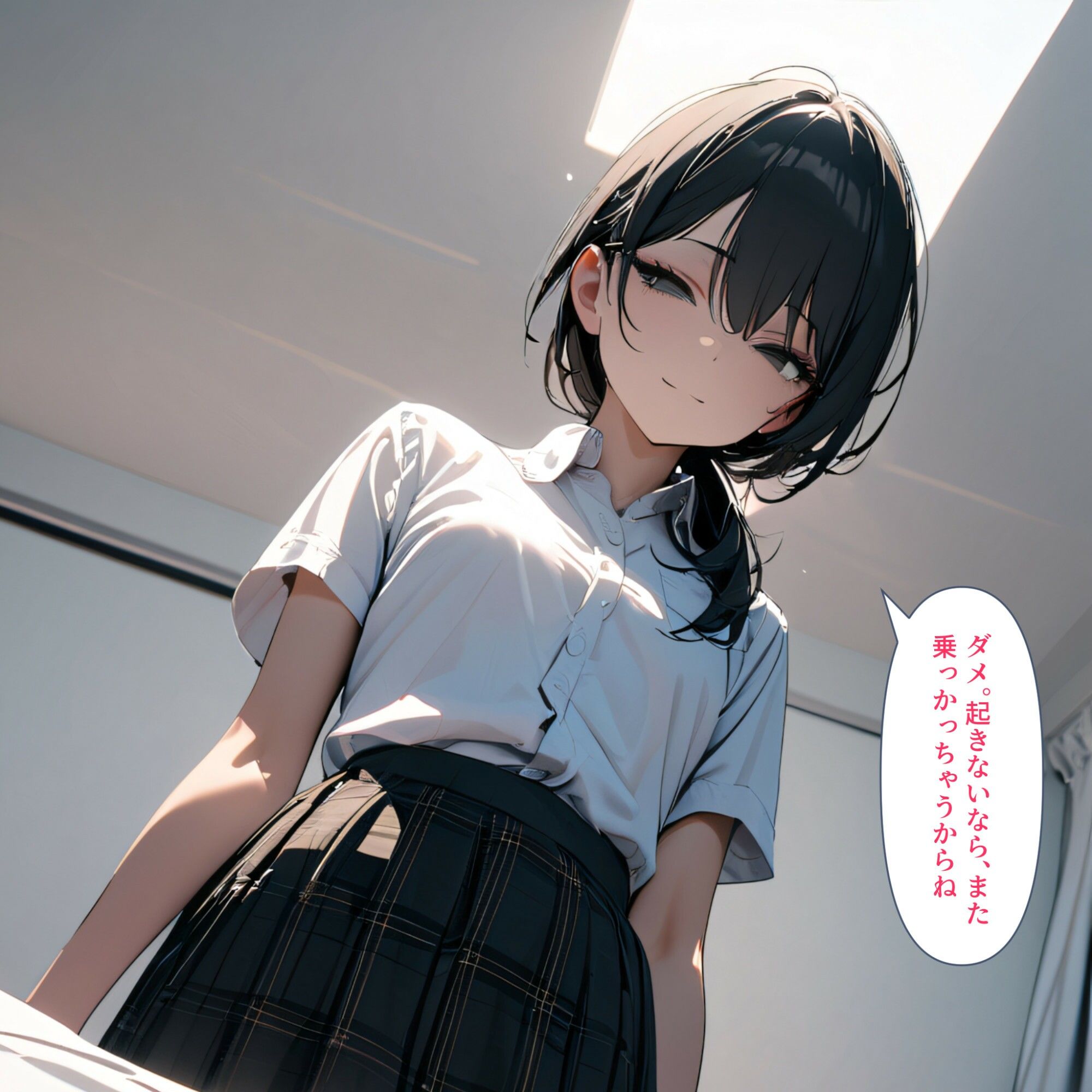 サンプル画像4:毎朝、ベッドまで起こしにきてくれる妹(電脳戯画) [d_456441]