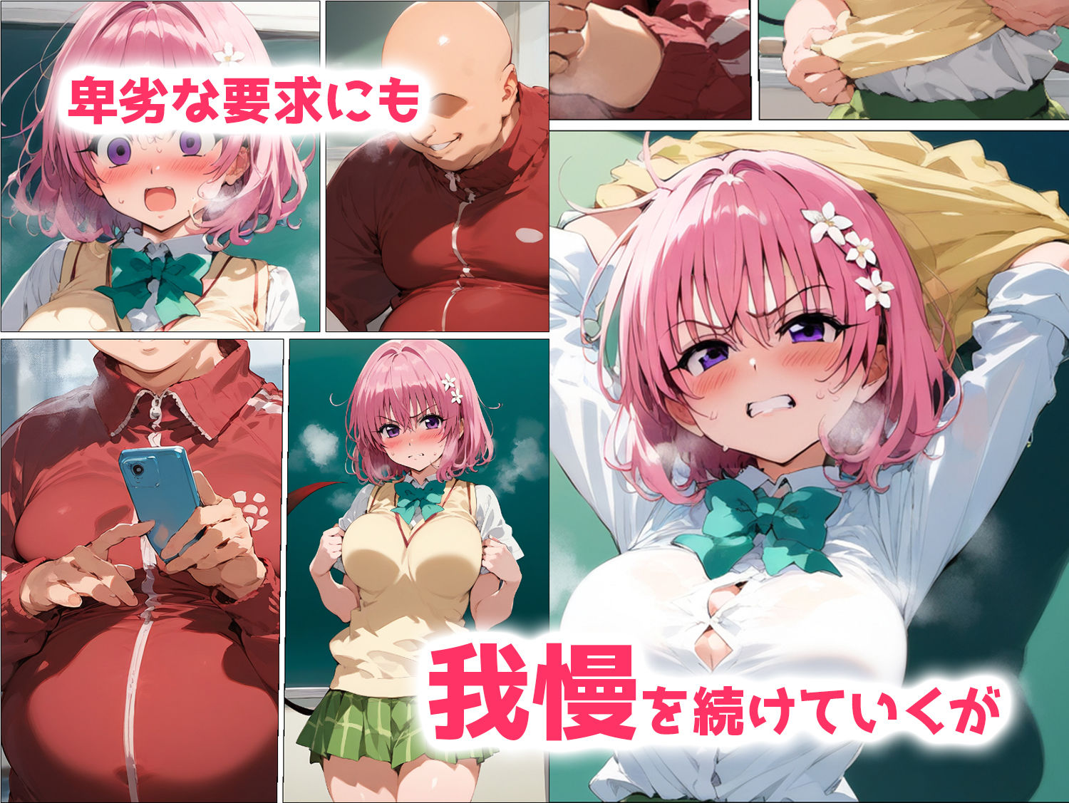 サンプル画像4:とらぶる 寝取られる モモ編(AI魔法おじさん) [d_458664]