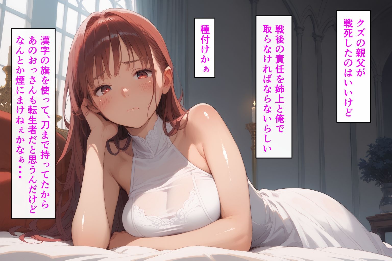 サンプル画像2:種付けおじさんは異世界でもイキたい TSお嬢様孕ませ編(AIシコリえっち) [d_458740]