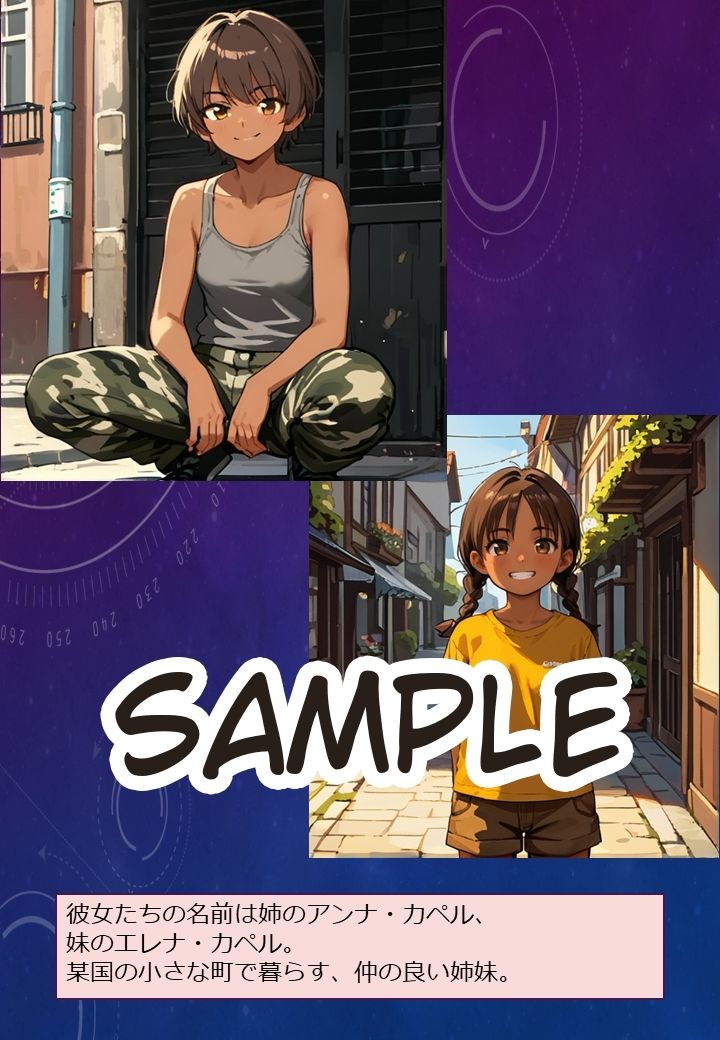 サンプル画像6:捕虜となった姉妹1(やまとまりあ) [d_459443]