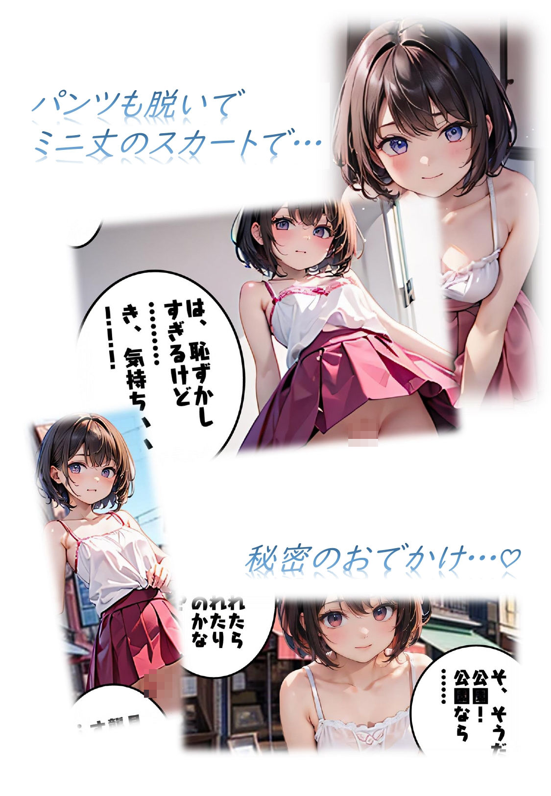 サンプル画像3:露出JD昼の解放〜公園でのひとり遊び〜(ひらひら夜市) [d_460055]