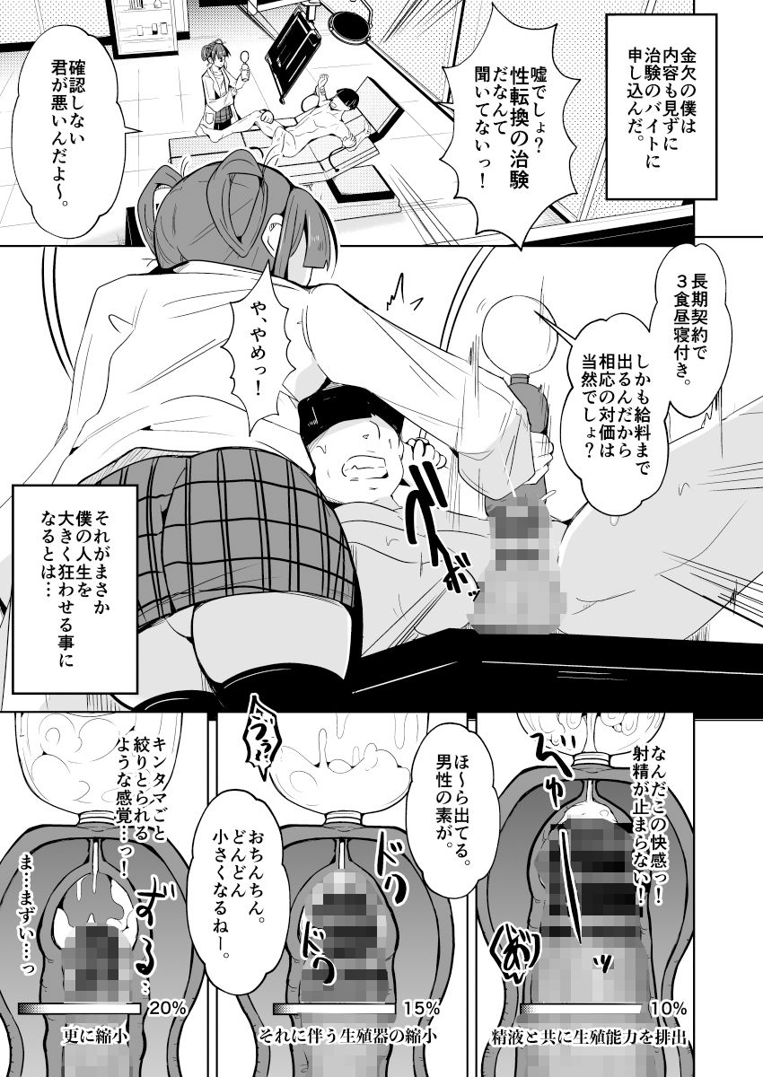 サンプル画像6:女体化治験バイト(いわした書店) [d_460483]