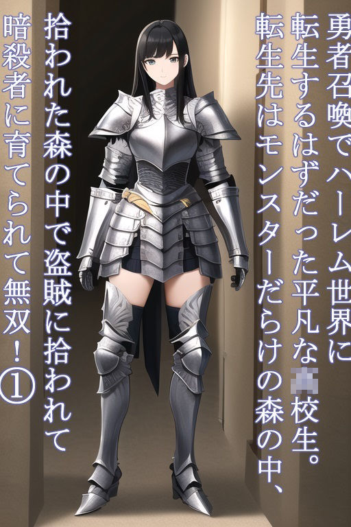 サンプル画像1:勇者召喚でハーレム世界に転生するはずだった平凡な○校生。転生先はモンスターだらけの森の中、拾われた森の中で盗賊に拾われて暗殺者に育てられて無双！1(データベースマン) [d_460883]
