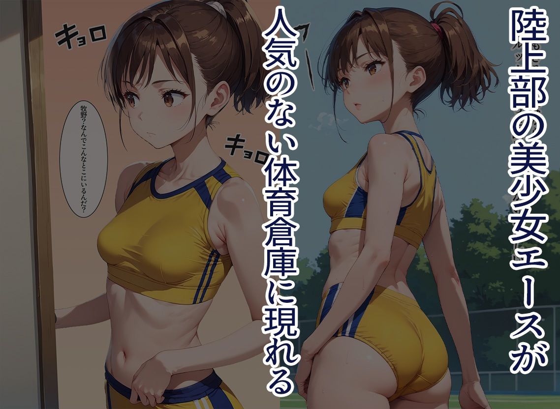 サンプル画像1:陸上部美少女エースの秘密のルーティーン(まかろにペンギン) [d_461013]