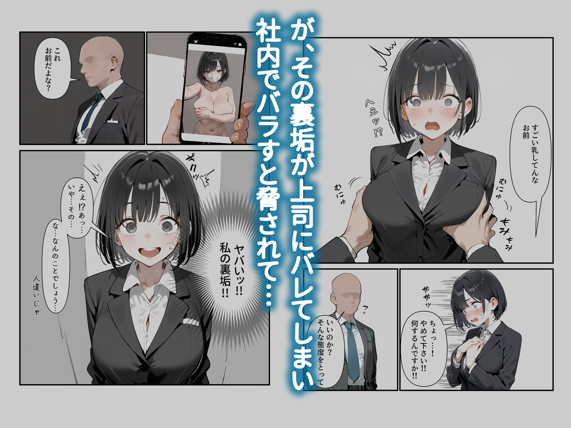 サンプル画像3:裏垢がバレたせいで上司の玩具にされました(おぺんぺん) [d_461119]