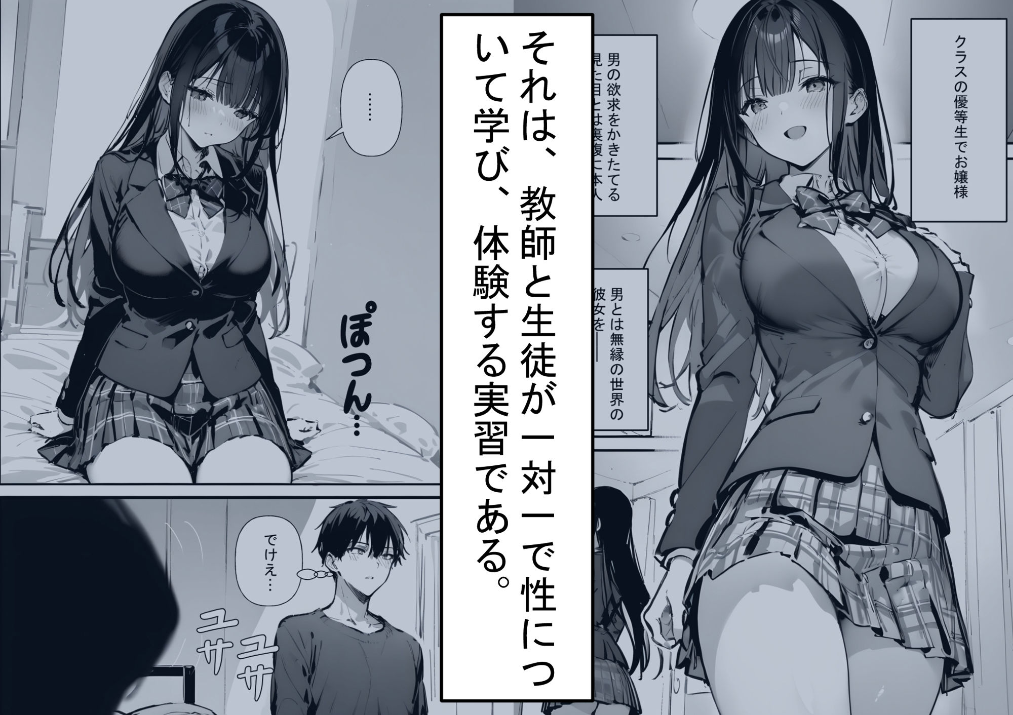 サンプル画像2:お嬢様学校の性教育日誌(ヒミツノ会) [d_461196]