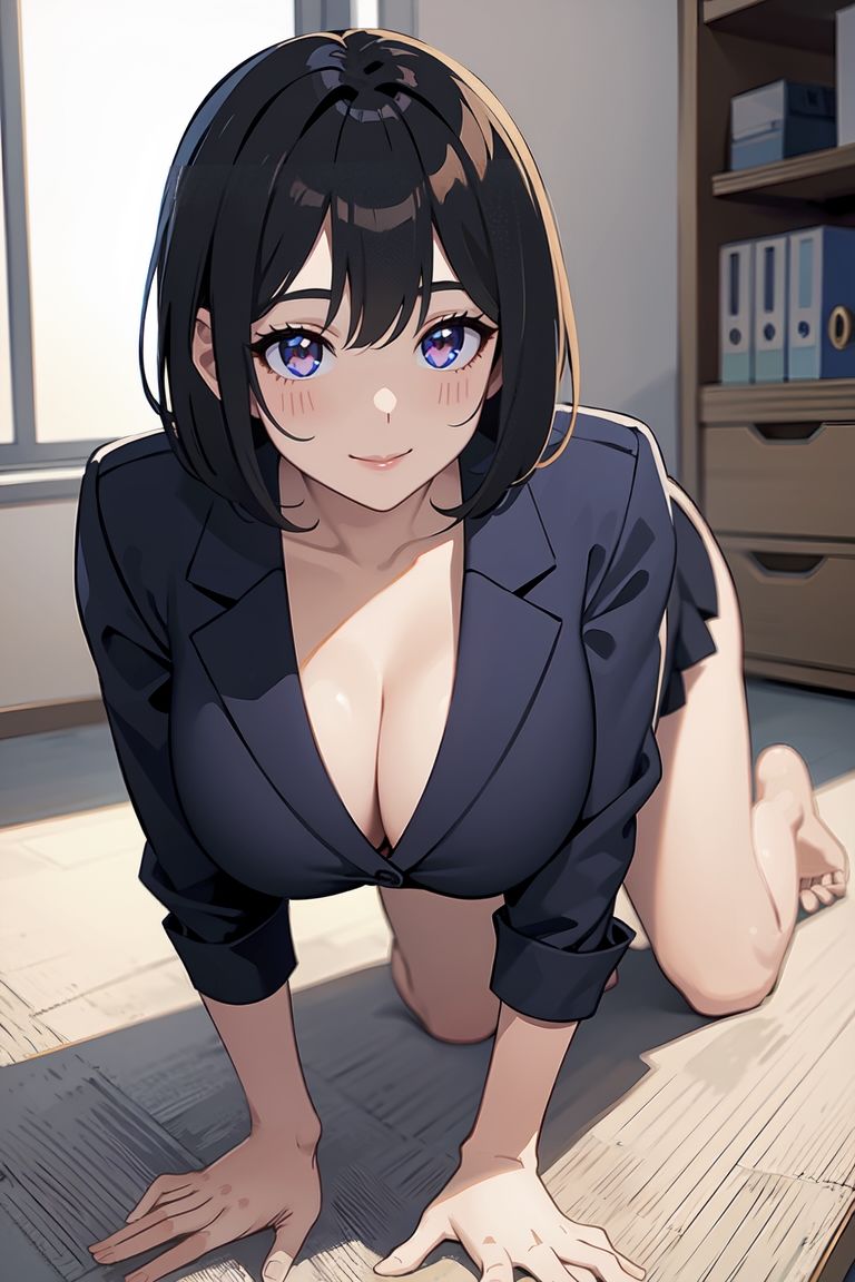 サンプル画像1:新人OLの弱みを握って中出し(AIはむはむアニメ) [d_462289]