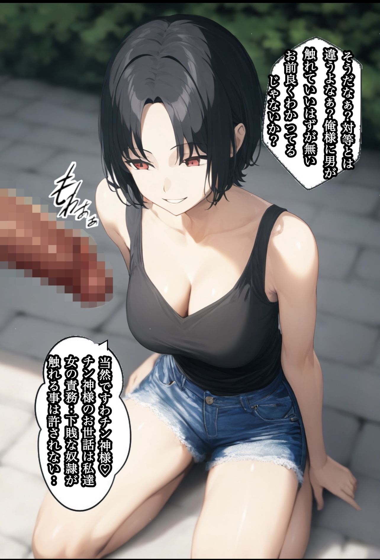 サンプル画像4:オトコが奴●でオンナが貴族でチンコが神様、これが常識な世界 2(ぴんぴん丸) [d_462750]