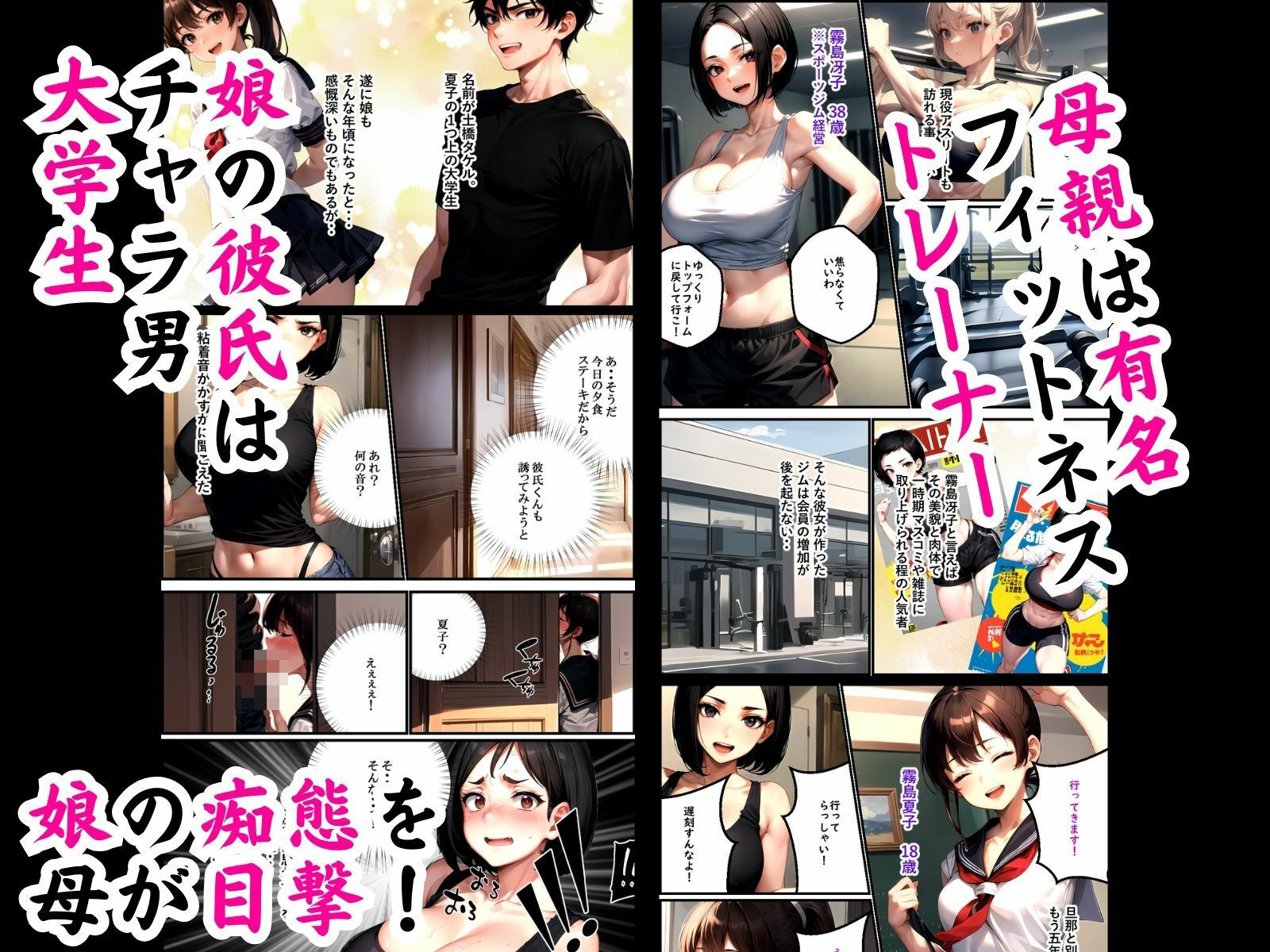 サンプル画像2:母娘娯楽（ゲーム）〜娘の彼氏に堕とされて〜 母親編(ピンク堂書店) [d_463388]