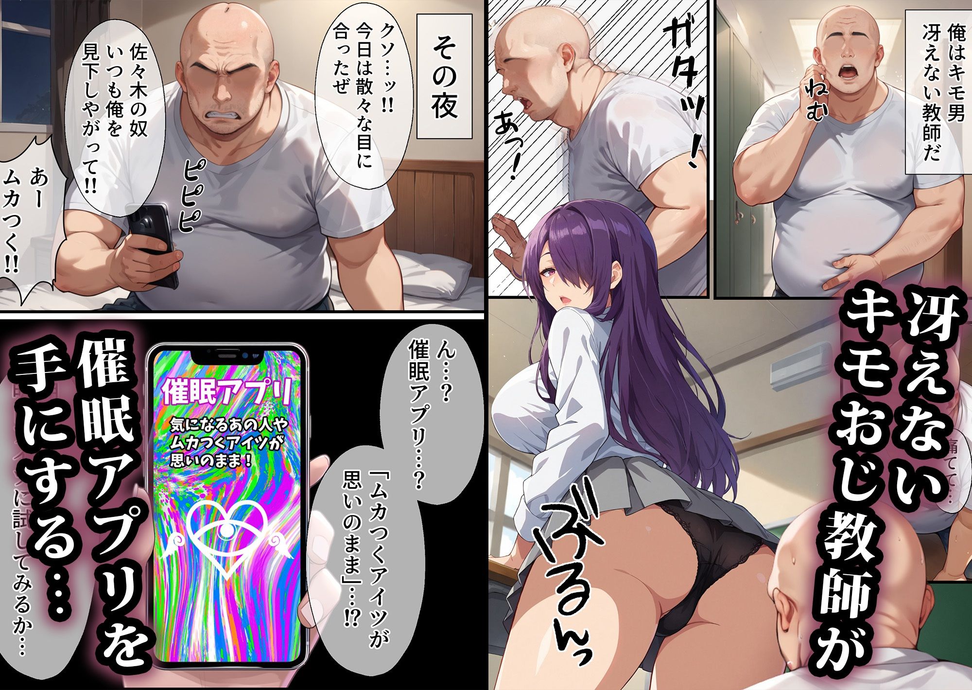 サンプル画像1:催●おじさんに支配された女達〜女子校生編3(もしもの世界) [d_463597]