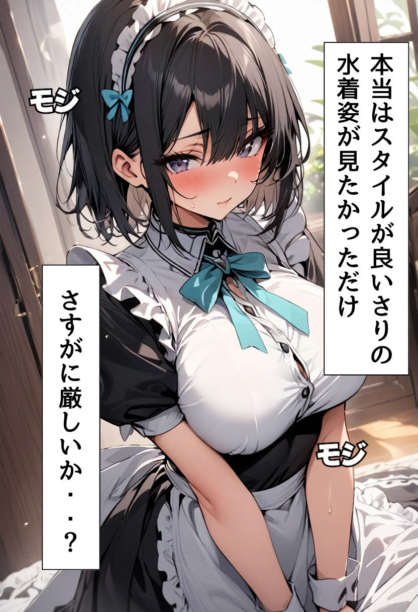 サンプル画像3:爆乳水着メイドとプールサイド濃厚着衣SEX(にじいろ☆がーるず) [d_464185]