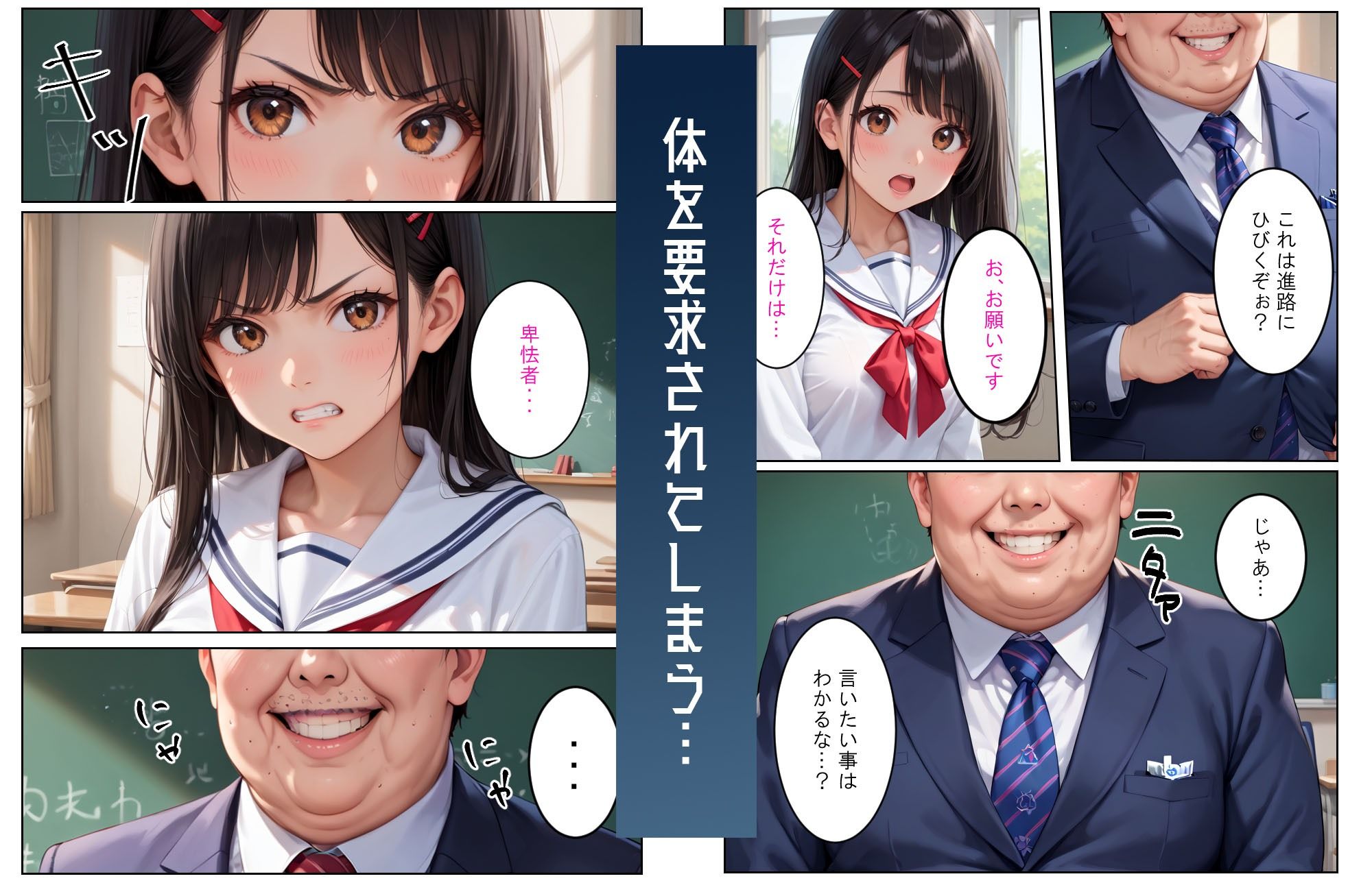 サンプル画像2:裏垢女子 変態教師の言いなりになってしまう(おっぱいぷーる) [d_464547]