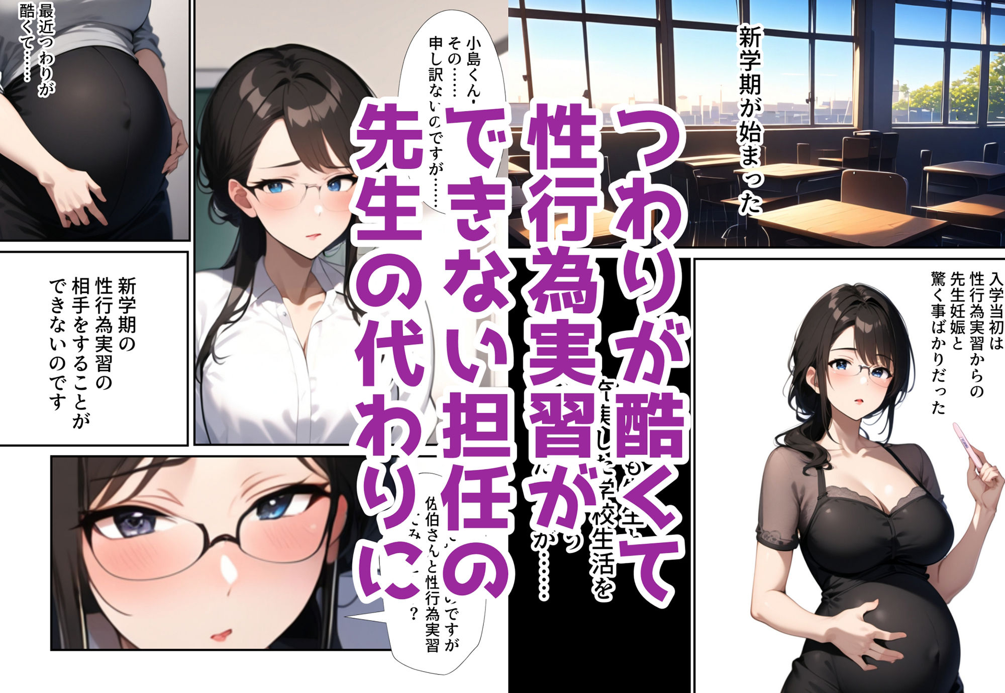 サンプル画像2:まんこも目つきもキツい不良？と性行為実習！(ドチャシコテクノロジー) [d_465540]