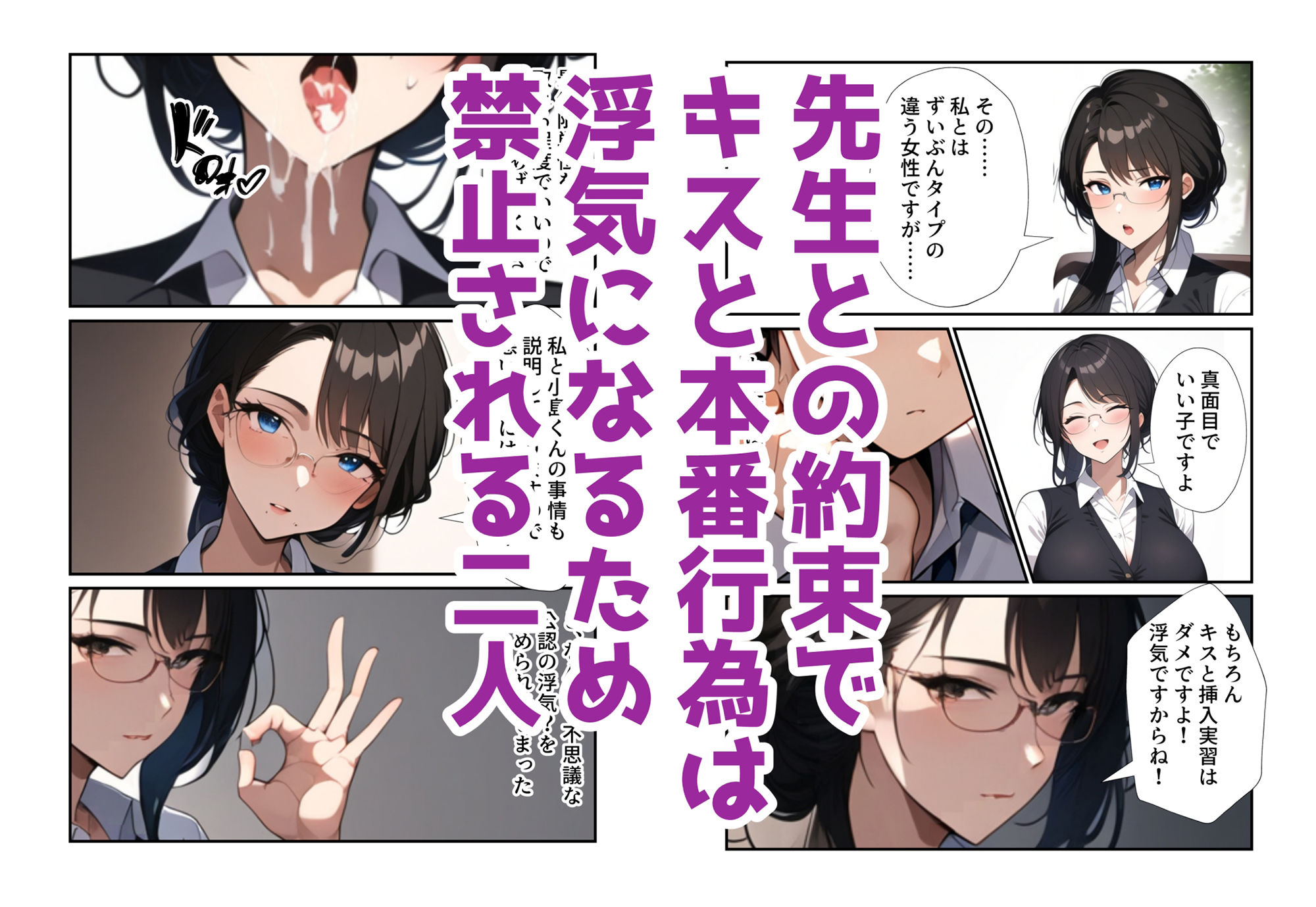 サンプル画像5:まんこも目つきもキツい不良？と性行為実習！(ドチャシコテクノロジー) [d_465540]