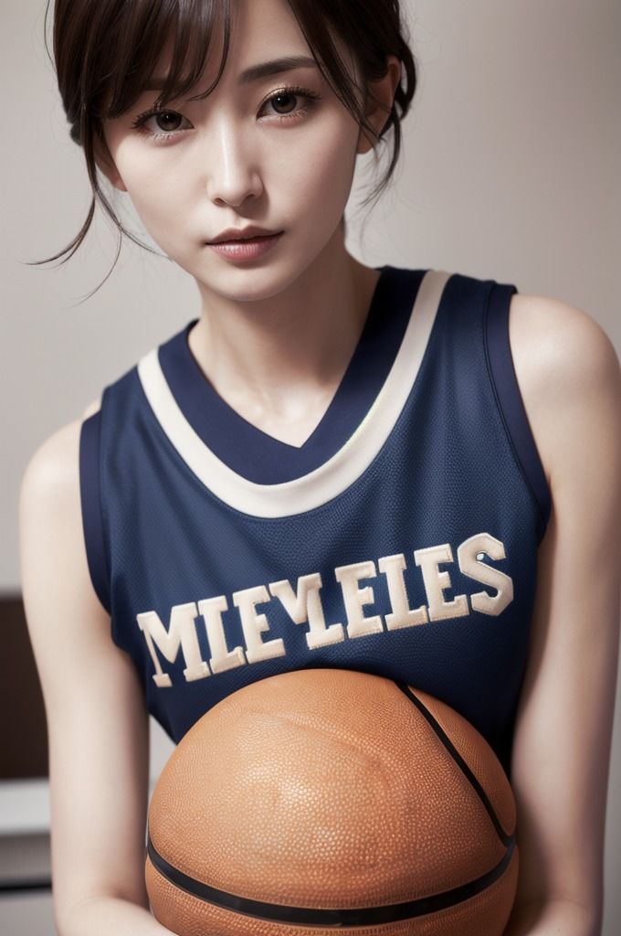 サンプル画像1:美人アスリートの美ボディ【バスケ選手編】_AIコスプレ写真集_vol.1(夢幻イメージ) [d_466449]