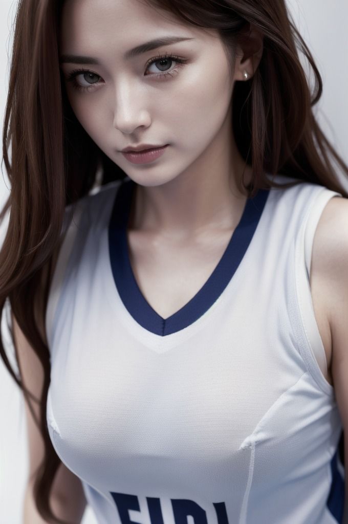 サンプル画像2:美人アスリートの美ボディ【バスケ選手編】_AIコスプレ写真集_vol.1(夢幻イメージ) [d_466449]