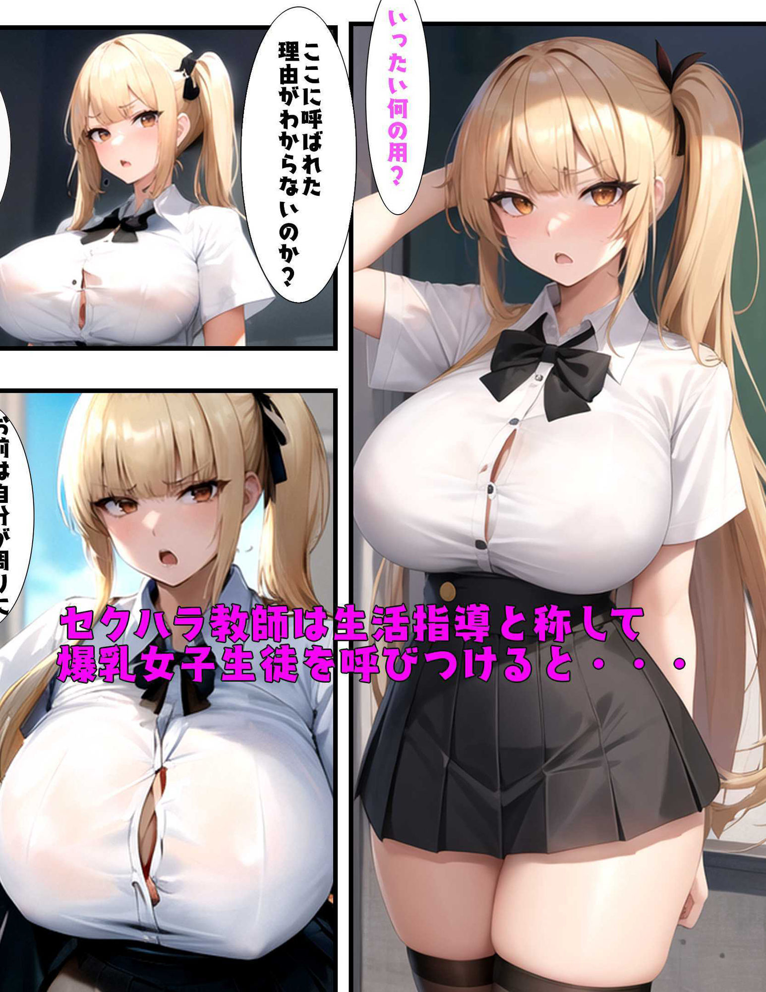 サンプル画像1:絶対中出ししたい教師VS絶対セックスしたくない爆乳処女女子校生(ピンクヘブン) [d_466676]