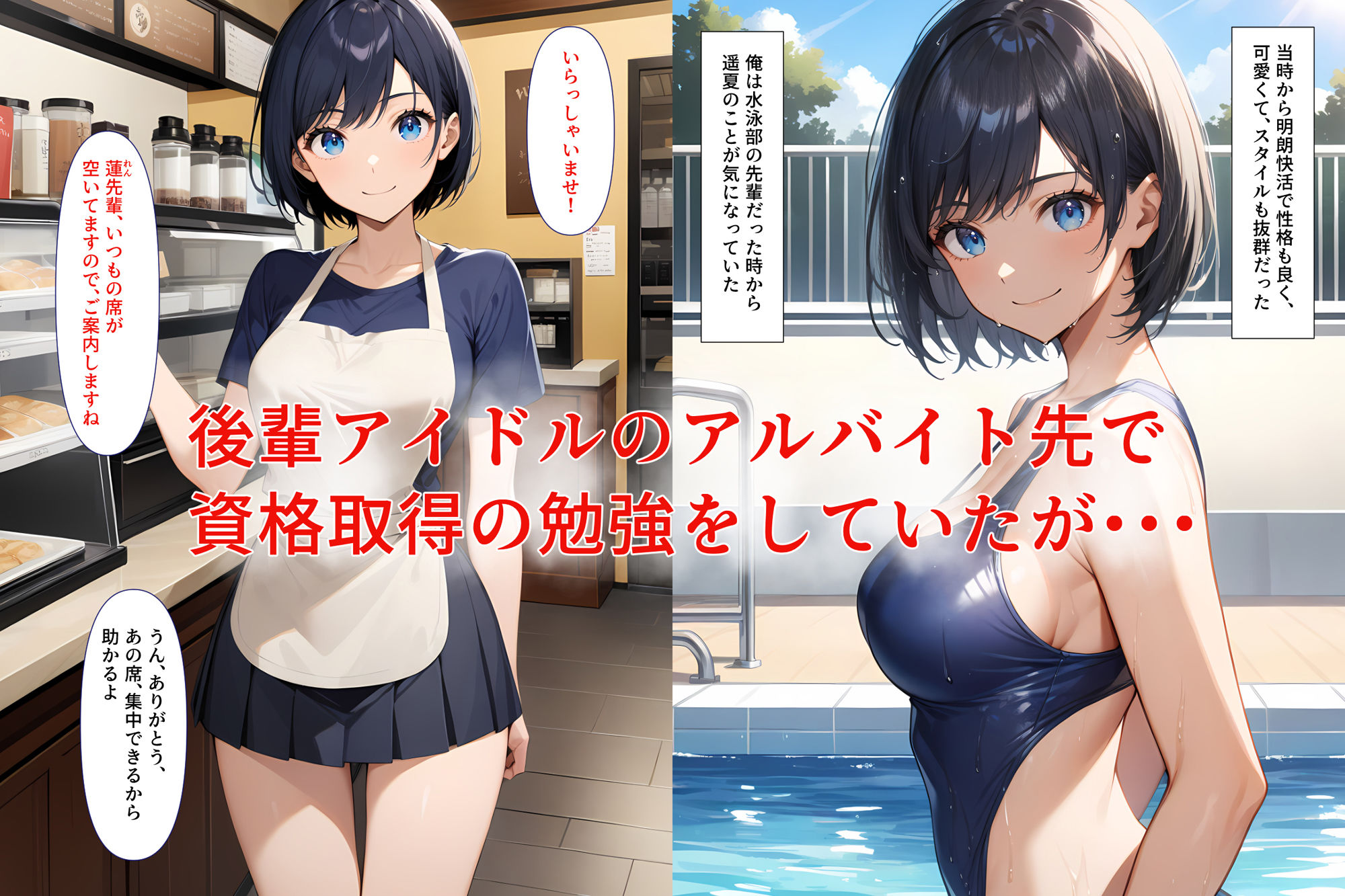 サンプル画像1:セフレの後輩アイドルと夏の思い出(ぴちゆめ堂) [d_466704]
