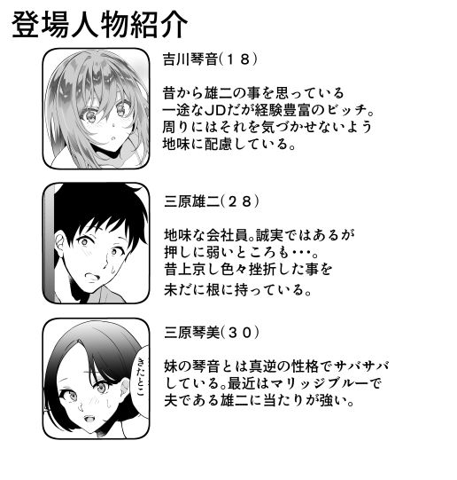 サンプル画像1:「おにい・・・大好き」〜久々に再会したらドスケベJDになっていた嫁の妹に搾りとられまくる浮気SEX〜(おはらや) [d_466889]